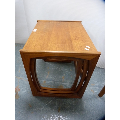 441 - Retro G Plan nest of three teak tables.