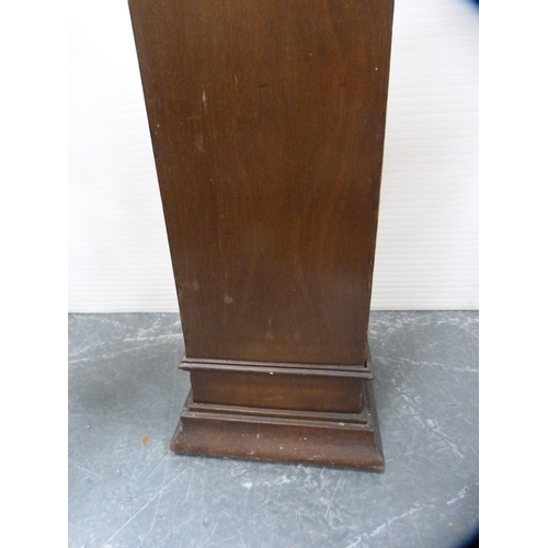 445 - Mahogany column stand.