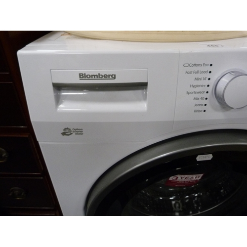 455 - Blomberg washing machine, lampshade and two wall lights.