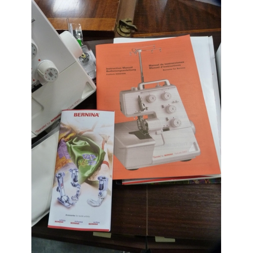 76 - Bernina Artista 200 sewing and embroidery machine with case and many spares and accessories, Bernina... 