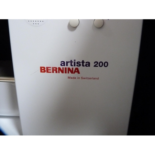 76 - Bernina Artista 200 sewing and embroidery machine with case and many spares and accessories, Bernina... 