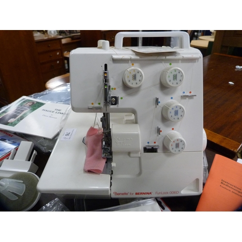 76 - Bernina Artista 200 sewing and embroidery machine with case and many spares and accessories, Bernina... 