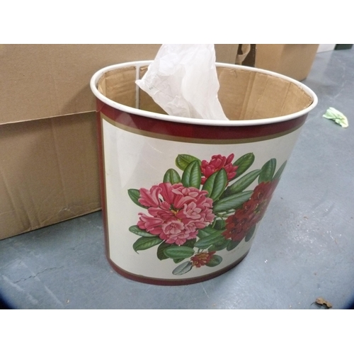 92 - Carton containing ladies' hats, books, posy spreaders, cassettes, Chinese calligraphy brush set etc.