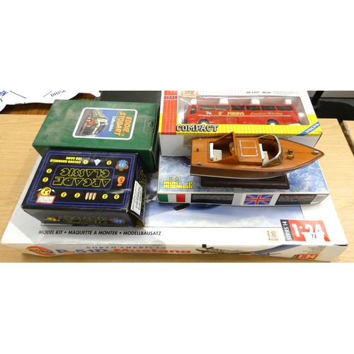 72 - Boxed Airfix model, Joal coach etc.