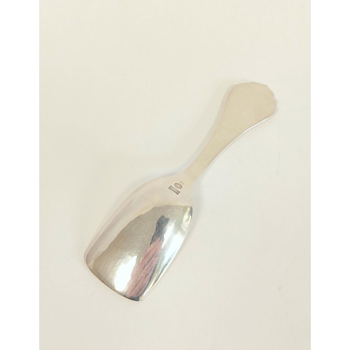 61 - Silver caddy spoon of shovel shape by George Jenson No31