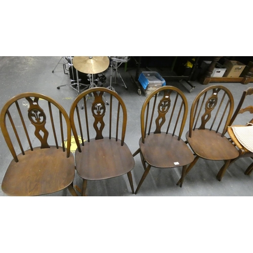 512 - Set of four Ercol chairs a/f