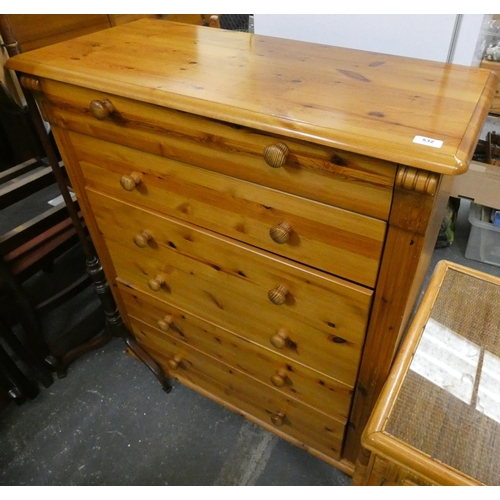 532 - Large modern pine chest of drawers