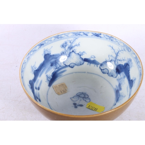 168 - Nanking Cargo Chinese blue and white bowl.