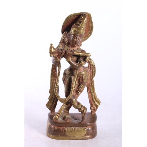 193 - Bronzed Asian figure.