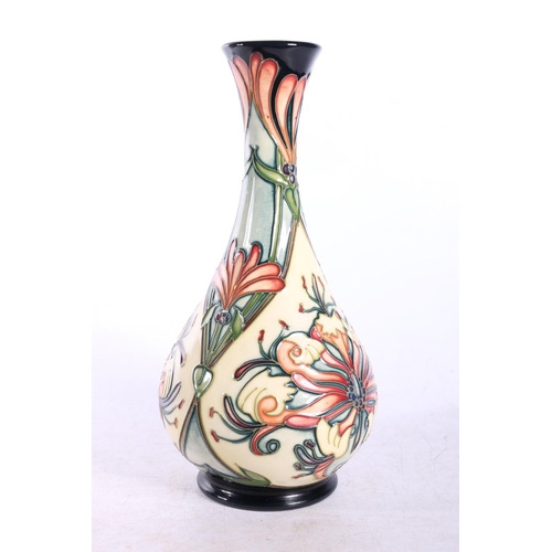 195 - Moorcroft funnelled vase florin dream design , initials SPW and Moorcroft Made in Stoke on Trent Eng... 