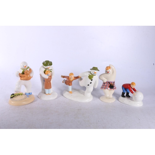 196 - Five Coalport figures of The Snowman Characters (5)