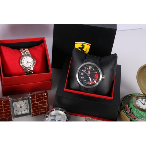 704 - Gents Scuderia Ferrari wristwatch in original box, a ladies Beverly Hills Polo Club wristwatch, and ... 