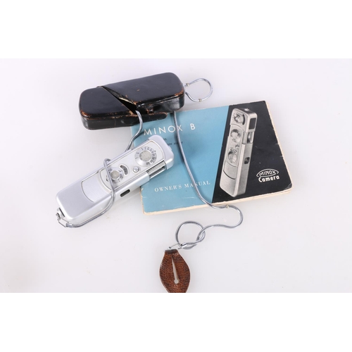 720 - Minox B miniature camera or spy camera with instruction booklet. 