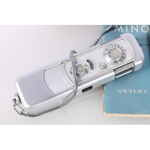 720 - Minox B miniature camera or spy camera with instruction booklet. 