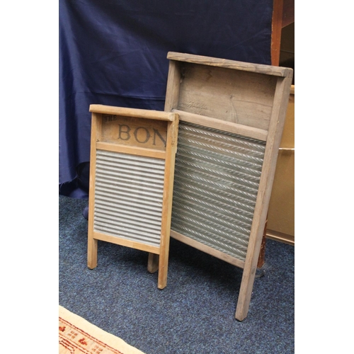 754 - Two vintage washboards.