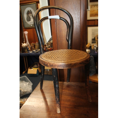 760 - Childs bentwood chair by Jacob J Kohn, label to underside, 64cm high.