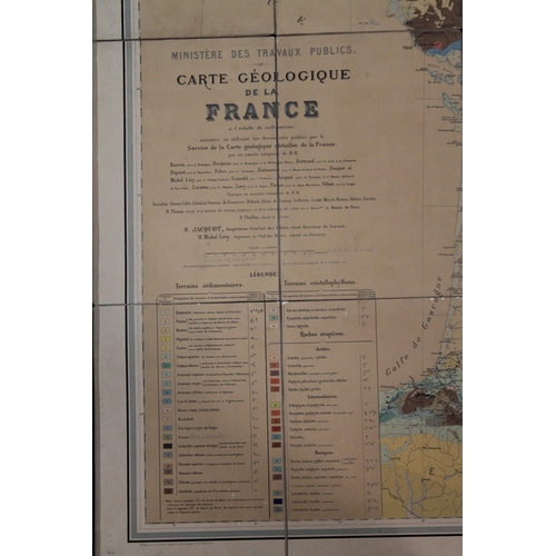 151 - Carte Geologique De La France, map.