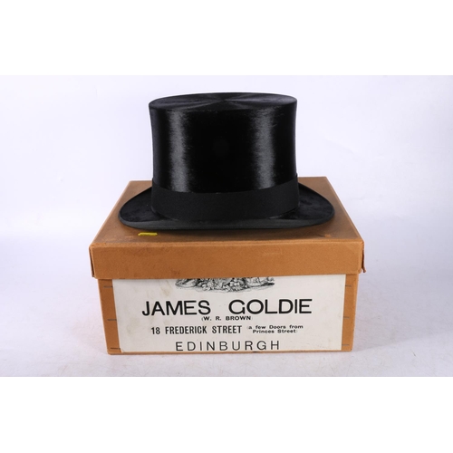 265 - James Goldie of Edinburgh top hat, in original box.,