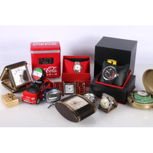 704 - Gents Scuderia Ferrari wristwatch in original box, a ladies Beverly Hills Polo Club wristwatch, and ... 