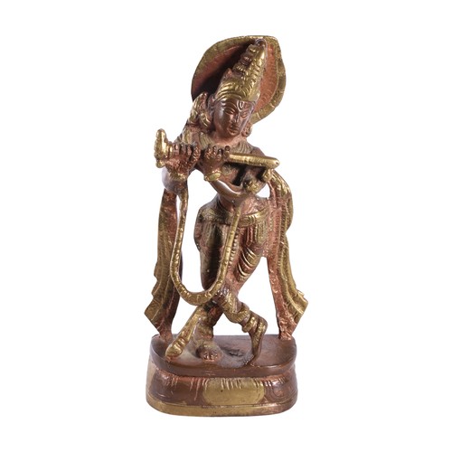 193 - Bronzed Asian figure.