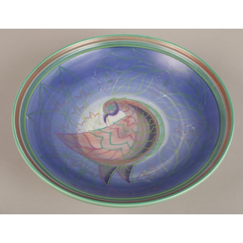 41 - Poole Studio dish with Sally Tuffin pastel bird design