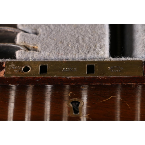 19 - Canteen of A1 silver plated flatware by Martin Hall and Co. in mahogany case. 