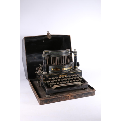 355 - Salter Standard Patent Typewriter circa early 20th century, with original carry case.