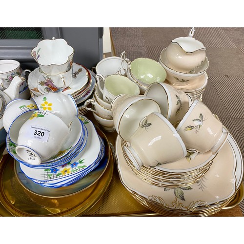 320 - Paragon ' Rapture' tea set, Coronation ware dated 1902, Royal Albert etc