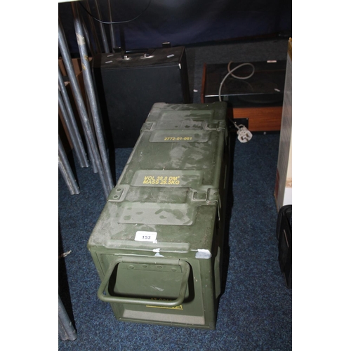 153 - Military ammunition box.