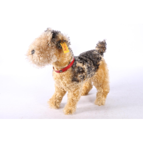 108 - Steiff terrier dog, 27cm.