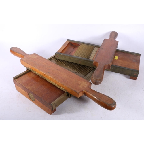 113 - Two antique pill rollers or makers, largest measures 35cm.