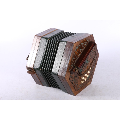 120 - Broad Reeds German squeeze box or concertina.