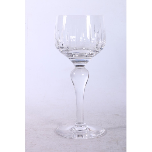 26 - Five Stuart crystal wine glasses.