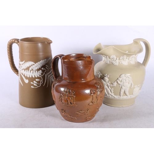 78 - Jugs and pots to include Doulton Lambeth, Wedgwood, etc. (8)