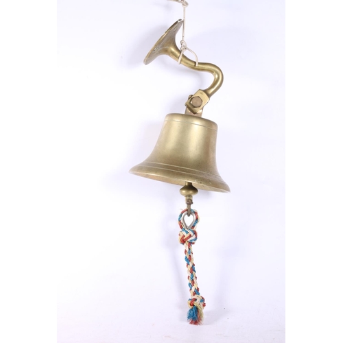 80 - Wall mountable brass bell, 20cm.