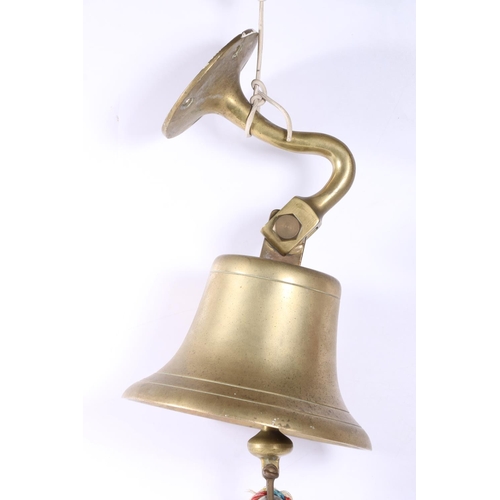 80 - Wall mountable brass bell, 20cm.