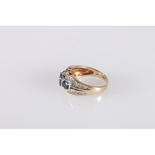 110 - Four 9ct gold dress rings, 14.6g gross.