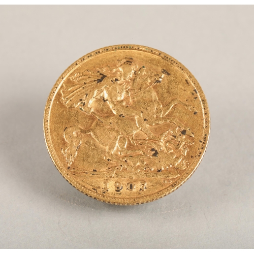 78 - Half sovereign 3.9g