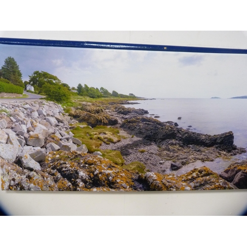 103 - Framed photograph, 'View from Rockcliffe Bay to Rough Island and Hestan'.