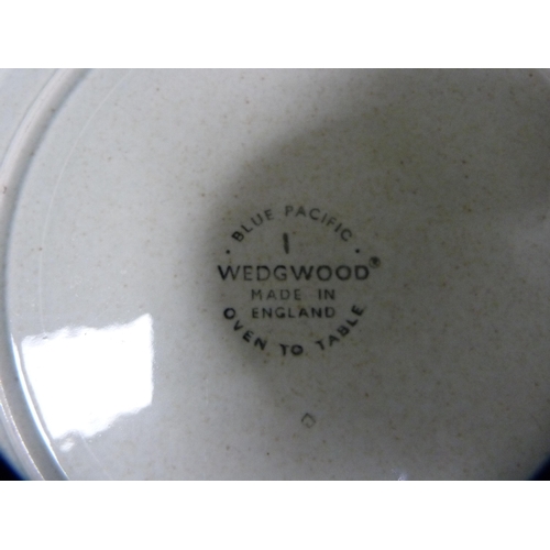 116 - Wedgwood 'Blue Pacific' part dinner set, set of Wedgwood 'Insignia' bowls etc (one shelf).