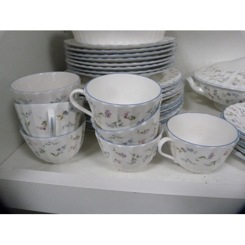 118 - Royal Worcester part tea and breakfast set etc (one shelf).