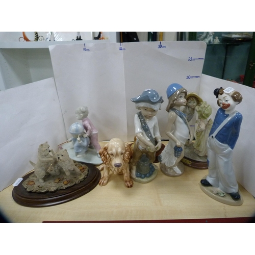 155 - Collection of Nadal and other figures, a Country Artists' model, 'West Highland Pair' etc.