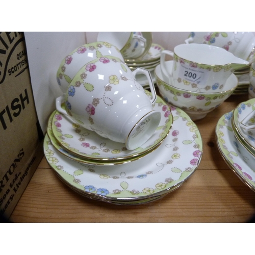 200 - Radfords for Fenton 'Naples' part tea set.  (36)