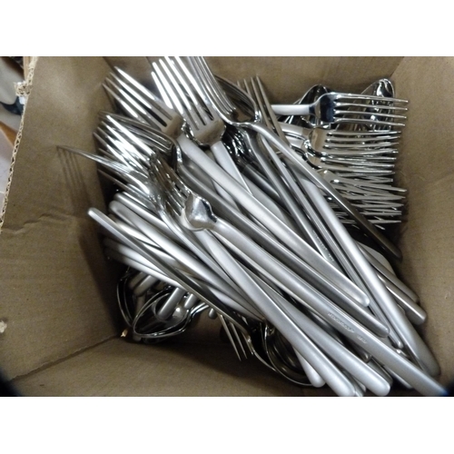 204 - Large collection of Wedgwood stainless steel cutlery.