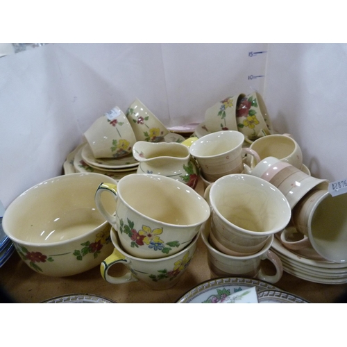 209 - Royal Doulton 'Henley' pattern part tea set and a Susie Cooper coffee set.