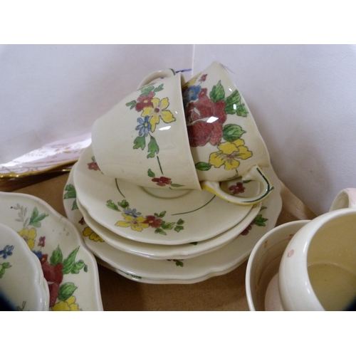 209 - Royal Doulton 'Henley' pattern part tea set and a Susie Cooper coffee set.