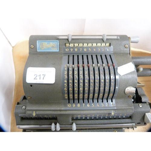 217 - Multo adding machine.