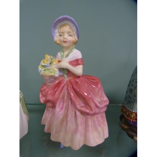 233 - Three small Royal Doulton figures, 'Diana', 'Penny' and 'Cissie', and a Greenwich Workshop limited e... 