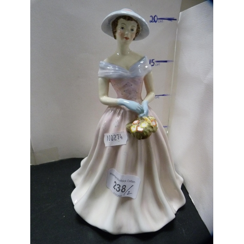 238 - Paragon figure, 'Bridesmaid', and a Royal Albert figure, 'Mary'.  (2)