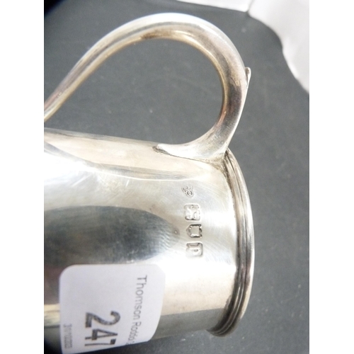 247 - Silver tankard, hallmarks for London, The Goldsmiths & Silversmiths Company, 140g.